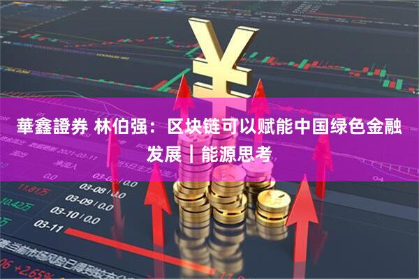 華鑫證券 林伯强：区块链可以赋能中国绿色金融发展︱能源思考